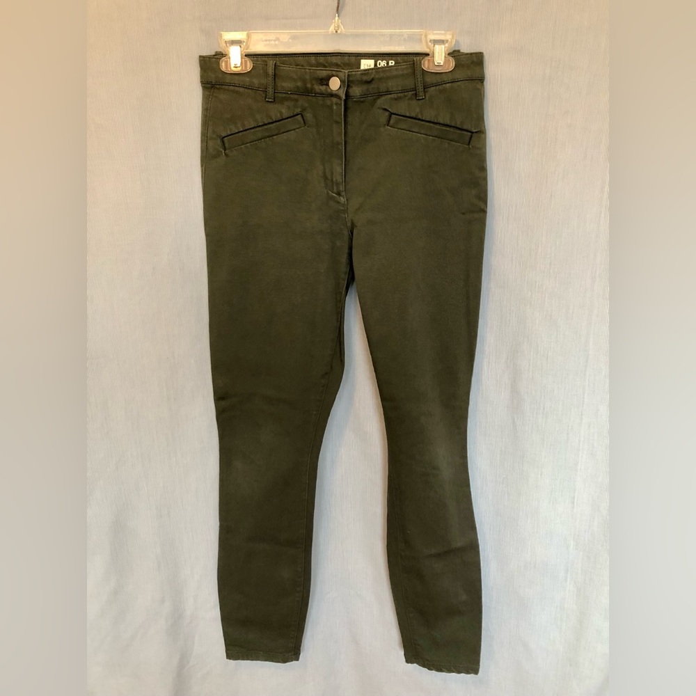 Gap modern stretch skinny olive jeans